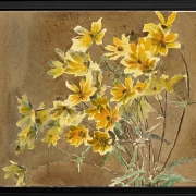 Gul og orange blomst - 1915