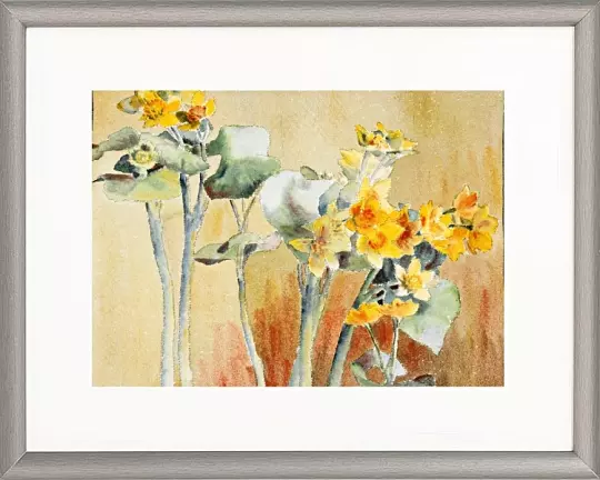 Gelbe und orange Blume - 1916