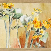 Gul og orange blomst - 1916