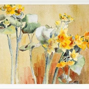 Gul og orange blomst - 1916