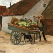 Gemüsekarre, Hundekarren – 1906