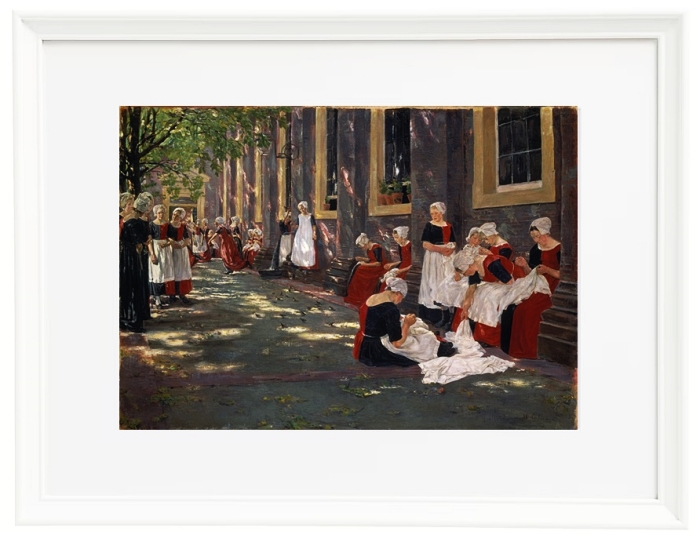The Courtyard of the Orphanage in Amsterdam - 1881