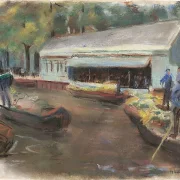 Grøntsagsmarked i Delft - 1907