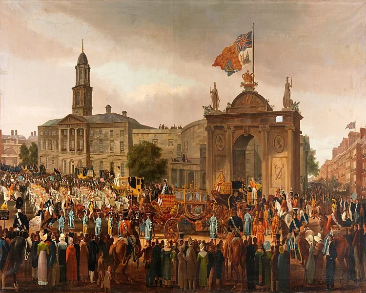 Georg IV zieht in Dublin ein - 1821