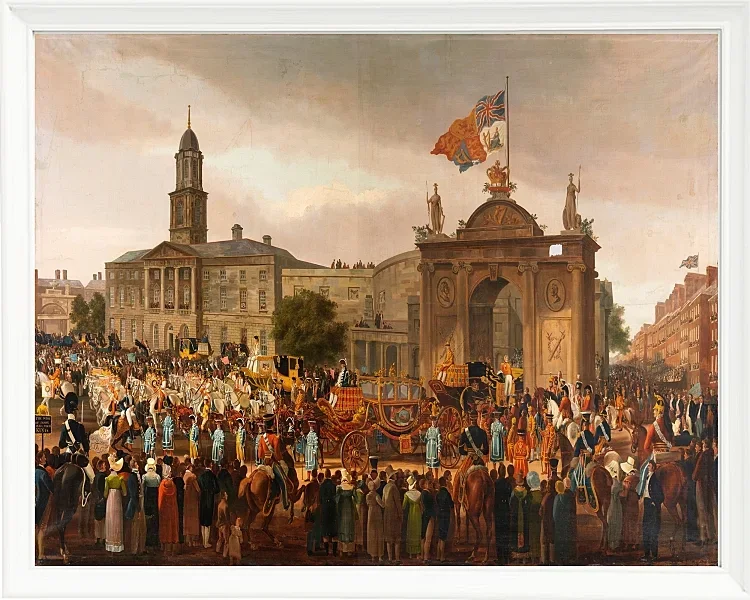 Georg IV zieht in Dublin ein - 1821