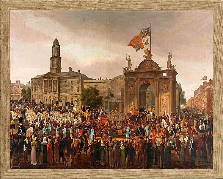 Georg IV zieht in Dublin ein - 1821