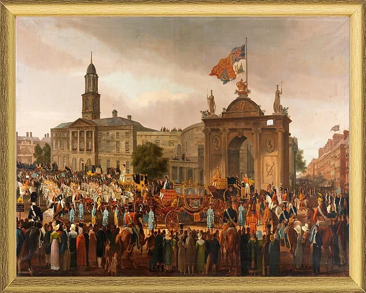 Georg IV zieht in Dublin ein - 1821