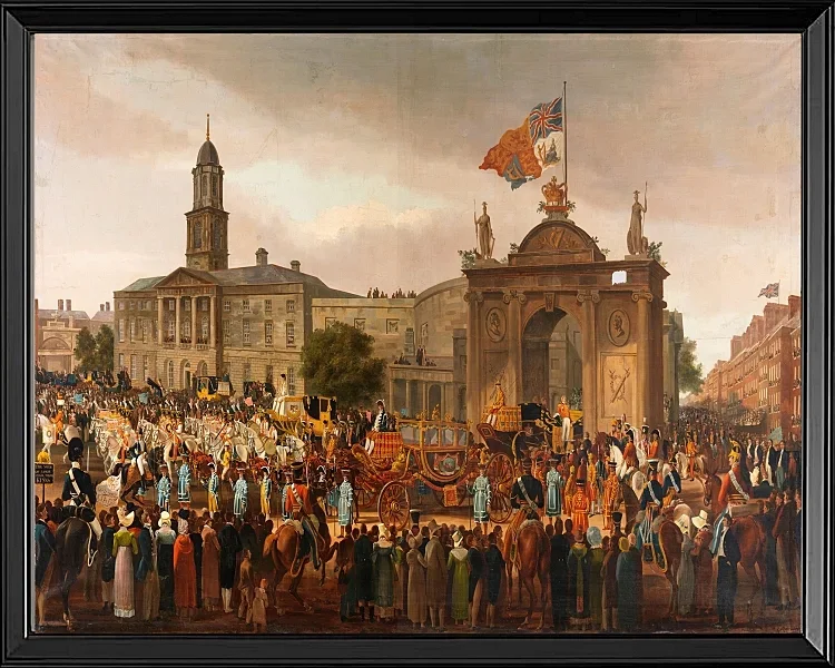 Georg IV zieht in Dublin ein - 1821