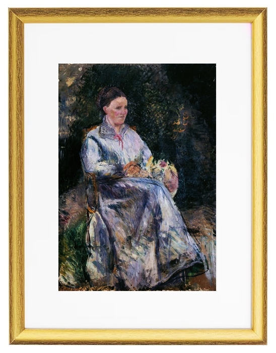 Julie Pissarro in the garden - 1874