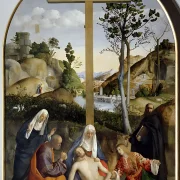 Giovanni Bellini | Die Christi Beweinung - 1469 | Giclée Kunstdruck gerahmt