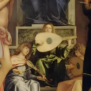 Giovanni Bellini | Das San Giobbe Altarbild - 1480 | Giclée Kunstdruck gerahmt