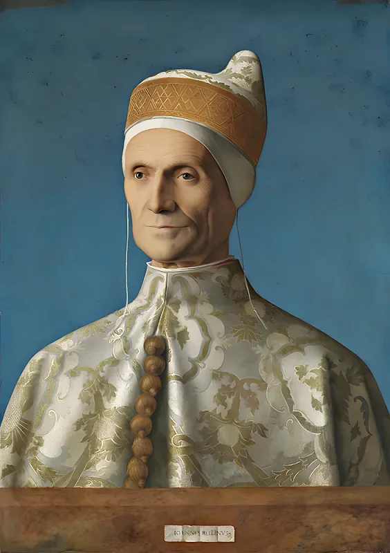 Giovanni Bellini | Der Doge Leonardo Loredan - 1501 | Giclée Kunstdruck gerahmt