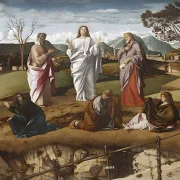 Giovanni Bellini | Kristi forklarelse – 1480 | Indrammet kunsttryk | Renæssance | formida