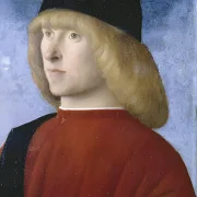 Giovanni Bellini | Bildnis eines Senators - 1510 | Giclée Kunstdruck gerahmt