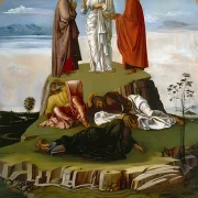 Giovanni Bellini | Die Verklärung Christi – 1480 | Giclée Kunstdruck gerahmt