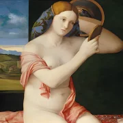 Giovanni Bellini | Ung kvinde på toilettet - 1515 | Indrammet kunsttryk | Renæssance | formida