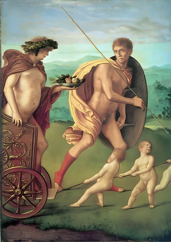 Giovanni Bellini | Vier Allegorien Beharrlichkeit - 1490 | Giclée Kunstdruck gerahmt