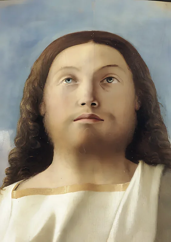 Giovanni Bellini | Kopf Christi - 1500 | Giclée Kunstdruck gerahmt