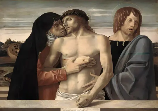Giovanni Bellini | Pieta - 1465 | Indrammet kunsttryk | Renæssance | formida
