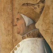 Giovanni Bellini | Bildnis des Giovanni Mocenigo - 1478 | Giclée Kunstdruck gerahmt