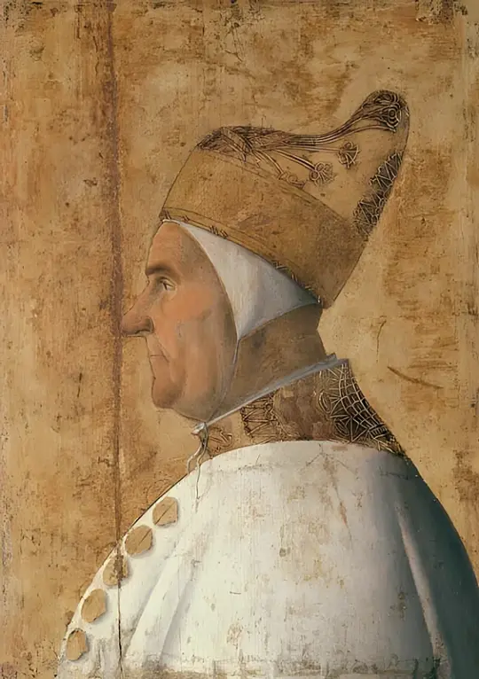 Giovanni Bellini | Bildnis des Giovanni Mocenigo - 1478 | Giclée Kunstdruck gerahmt