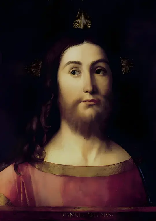 Giovanni Bellini | Christus der Erlöser - 1470 | Giclée Kunstdruck gerahmt
