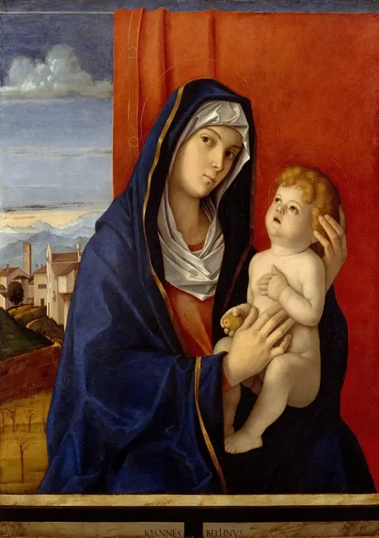 Giovanni Bellini | Madonna og barn - 1480 | Indrammet kunsttryk | Renæssance | formida