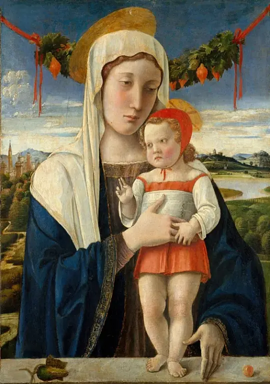 Giovanni Bellini | Madonna og barn - 1470 | Indrammet kunsttryk | Renæssance | formida
