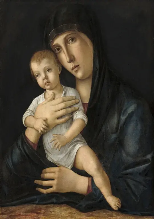 Giovanni Bellini | Madonna og barn - 1481 | Indrammet kunsttryk | Renæssance | formida