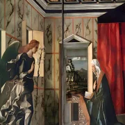 Giovanni Bellini | Die Verkündigung - 1489 | Giclée Kunstdruck gerahmt