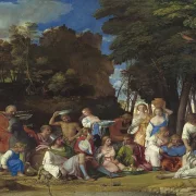 Giovanni Bellini | Gudernes fest - 1514 | Indrammet kunsttryk | Renæssance | formida