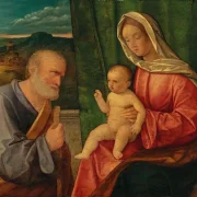 Giovanni Bellini | Den hellige familie - 1475 | Indrammet kunsttryk | Renæssance | formida