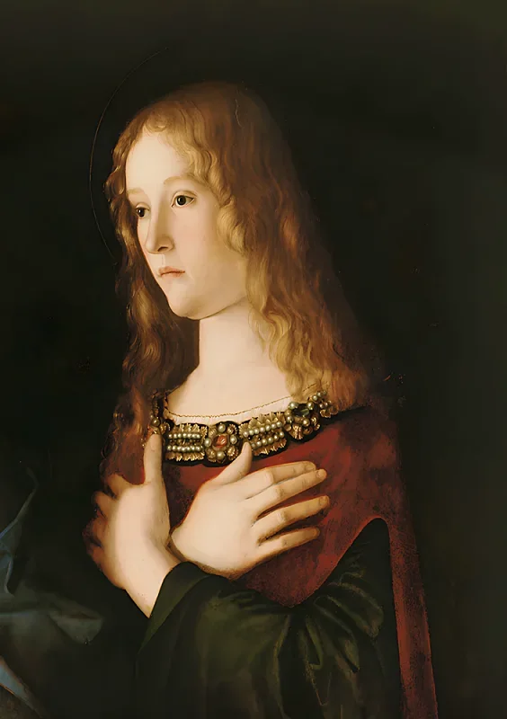 Giovanni Bellini | Maria Magdalena - 1500 | Giclée Kunstdruck gerahmt