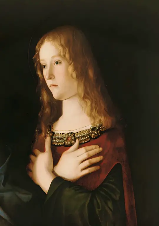 Giovanni Bellini | Maria Magdalena - 1500 | Giclée Kunstdruck gerahmt