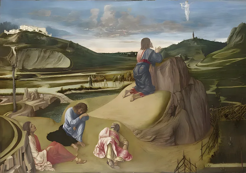 Giovanni Bellini | Kristus i Getsemane Have - 1465 | Indrammet kunsttryk | Renæssance | formida