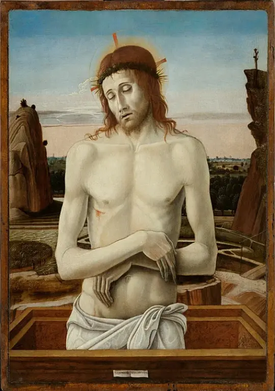 Giovanni Bellini | Billede af Piety - 1460 | Indrammet kunsttryk | Renæssance | formida