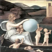Giovanni Bellini | Vier Allegorien Schicksal - 1490 | Giclée Kunstdruck gerahmt