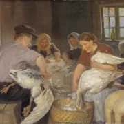 Gänse rupfen – 1904