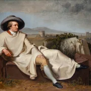 Wilhelm Tischbein – Goethe in der römischen Campagna 1787 | Giclée Kunstdruck gerahmt