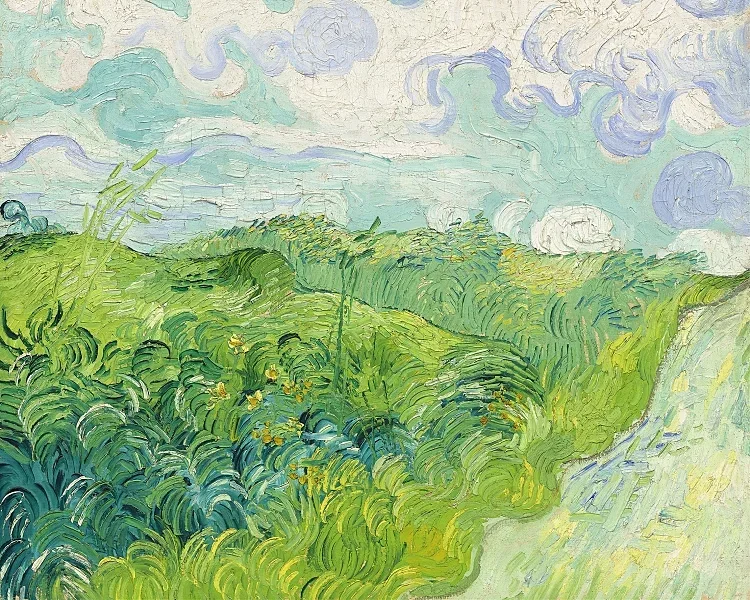 Grüne Weizenfelder, Auvers - 1890