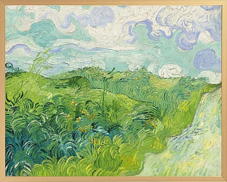 Grüne Weizenfelder, Auvers - 1890