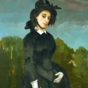 Gustave Courbet | Kvinde i ridetøj - 1850 | Indrammet kunsttryk | Realisme
