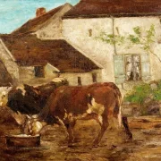Gustave Courbet | Ved vandtruget - 1860 | Indrammet kunsttryk | Realisme