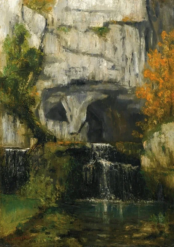 Gustave Courbet | Die Quelle der Lison – 1866 | Gerahmter Kunstdruck | Realismus