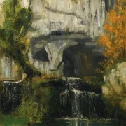 Gustave Courbet | Die Quelle der Lison – 1866 | Gerahmter Kunstdruck | Realismus