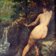 Gustave Courbet | Badende an der Quelle - 1868 | Gerahmter Kunstdruck | Realismus