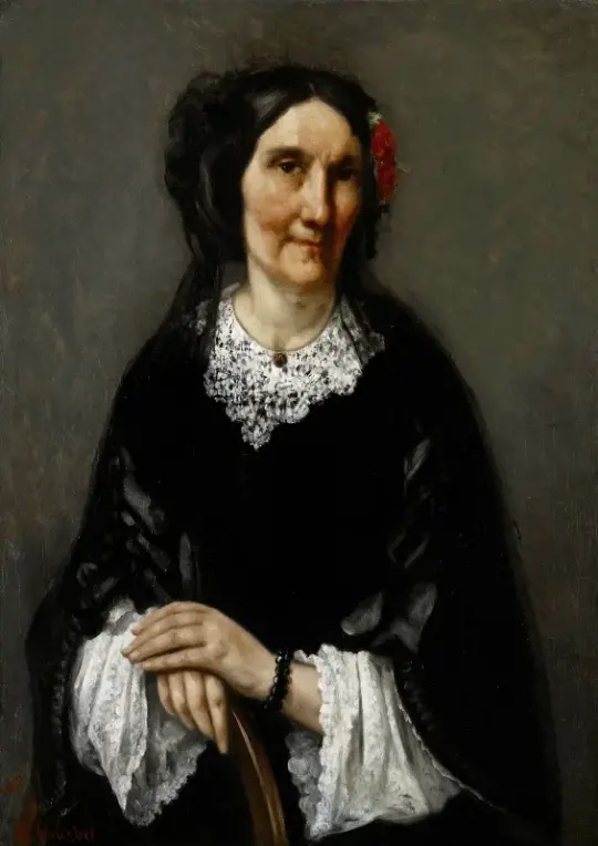 Gustave Courbet | Portræt af Anika Psalmon - 1862 | Indrammet kunsttryk | Realisme