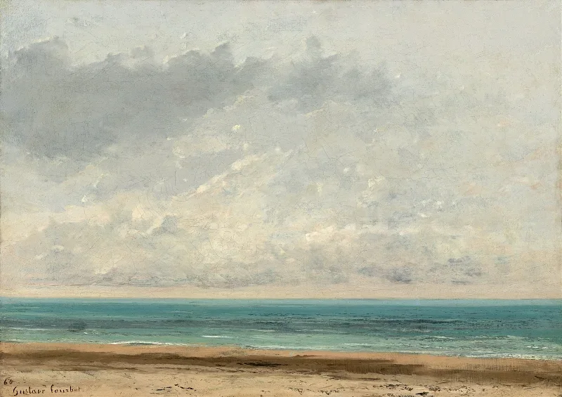 Gustave Courbet | Roligt hav – 1866 | Indrammet kunsttryk | Realisme