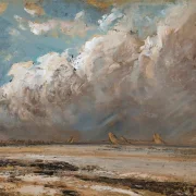 Gustave Courbet | Strand i Normandiet – 1850 | Indrammet kunsttryk | Realisme