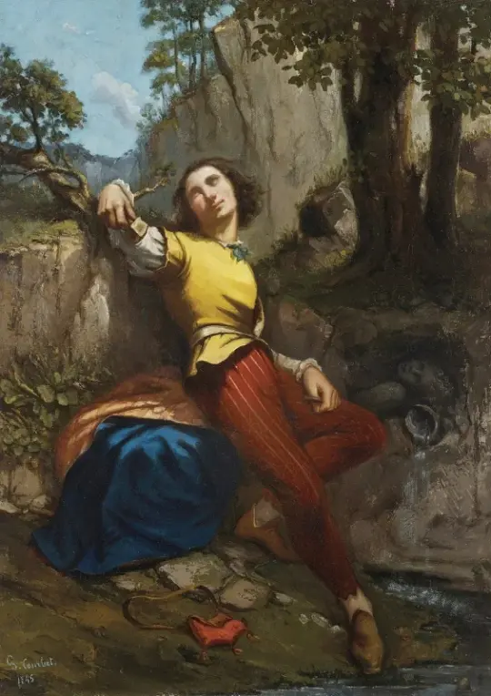 Gustave Courbet | Digteren – 1845 | Indrammet kunsttryk | Realisme